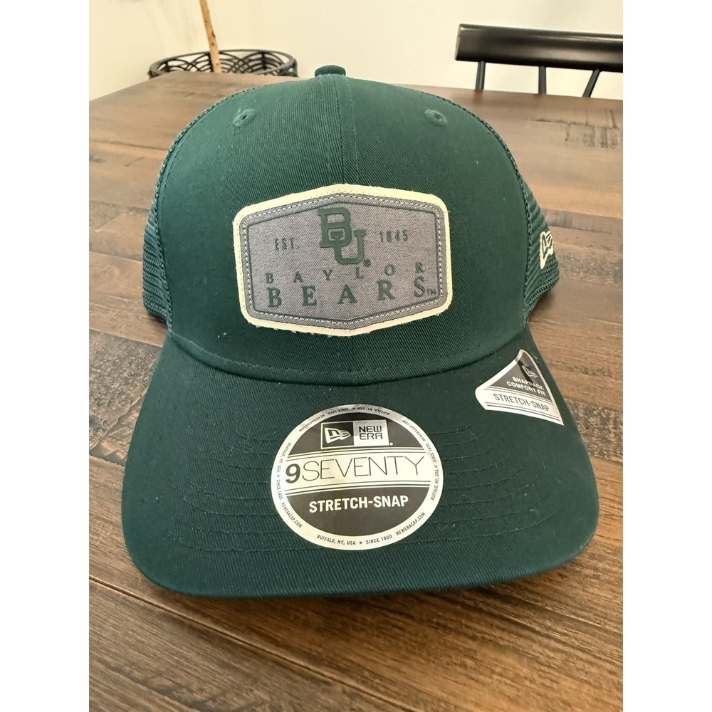New Era Baylor Bears 9Seventy Stretch Snap SnapBack Green Hat Adjustable OSFM